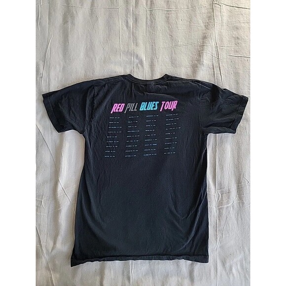 Maroon 5 Red Pill Blues Tour M T Shirt Concert Rock 2 Sided 2018 Music Black - Picture 9 of 15